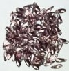 100 3x11mm Transparent Light Amethyst Dagger Beads